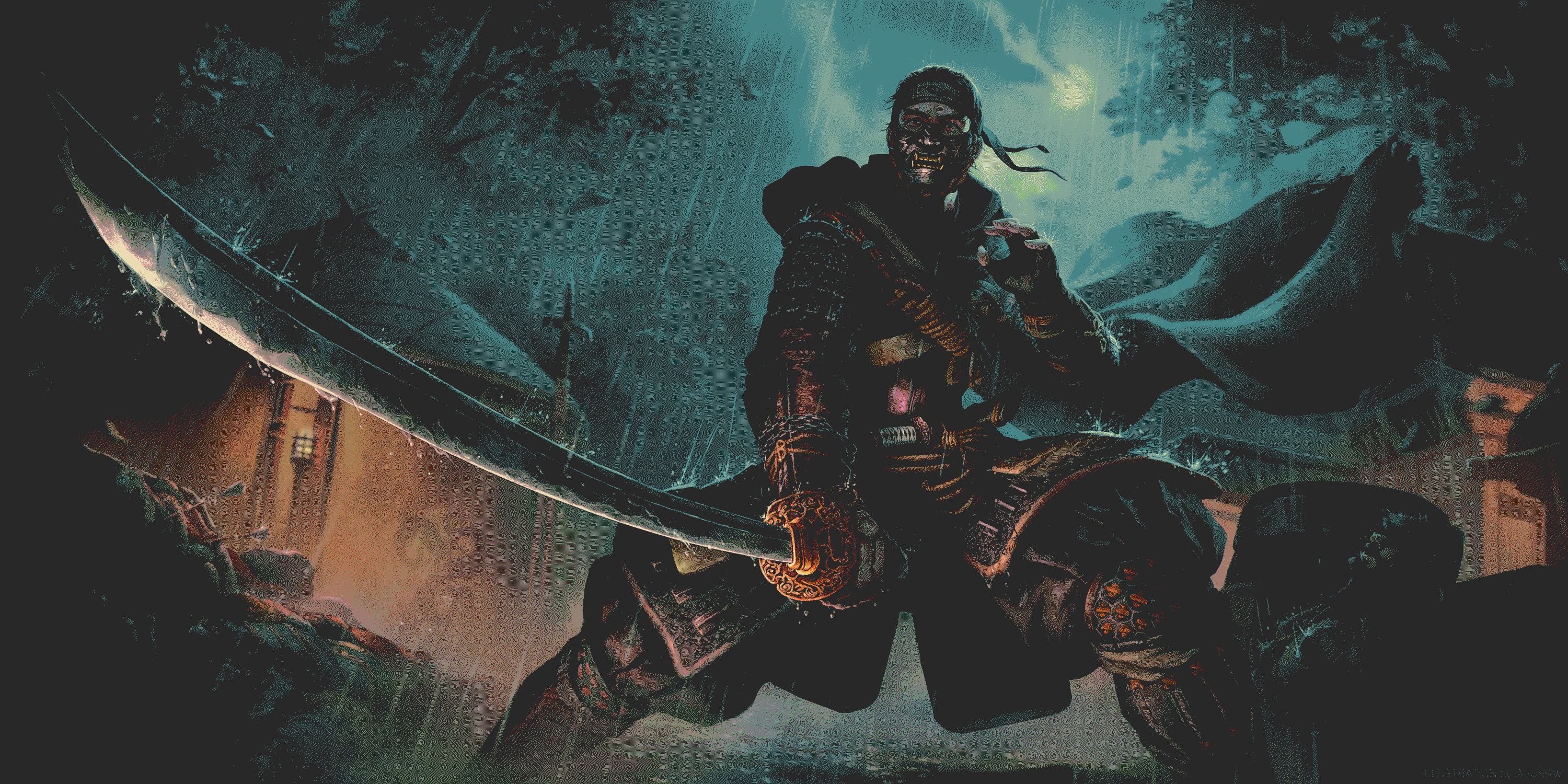 /fraggle/gruvbox-wallpapers/media/branch/main/dark/gruv-samurai-rain.png